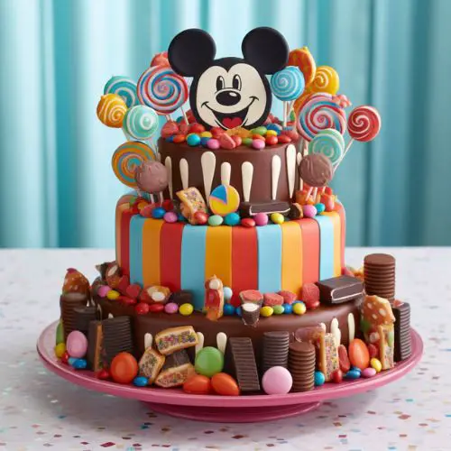 Mickey's Sweet Treats Themed Birthday Cake