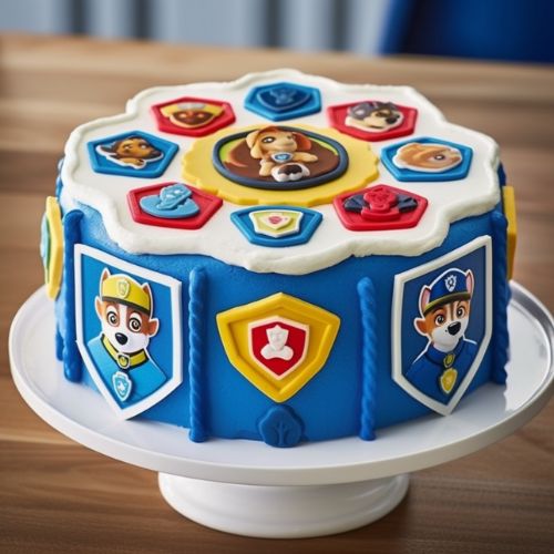 Paw Patrol Badge birthday Cake ideas
