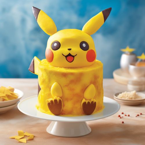 Pikachu Themed Birthday Cake
