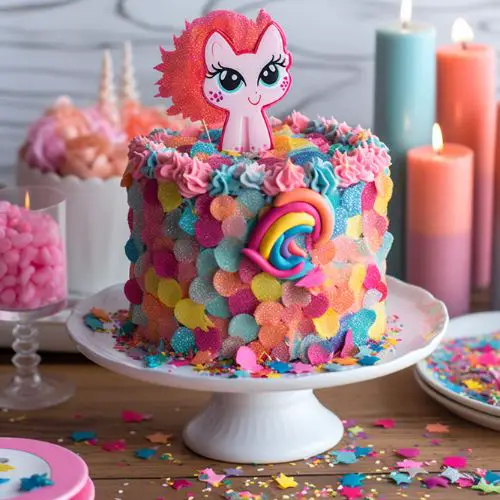 Pinkie Pie Party Themed Birthday Cake