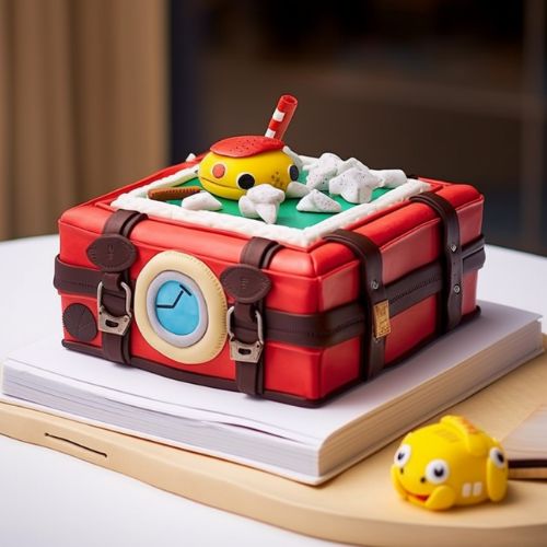 Pokédex Themed Birthday Cake Idea