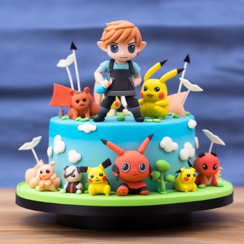Pokémon Trainer Themed Birthday Cake Ideas
