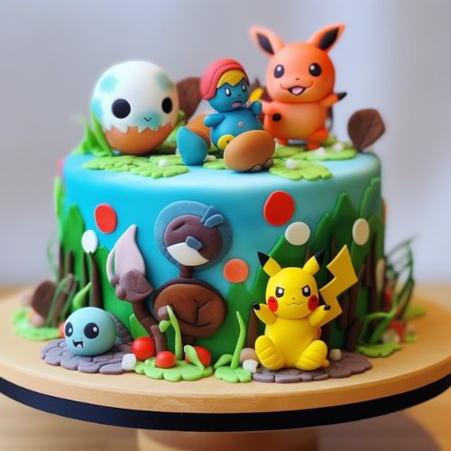 Pokémon Type Themed Birthday Cake Ideas