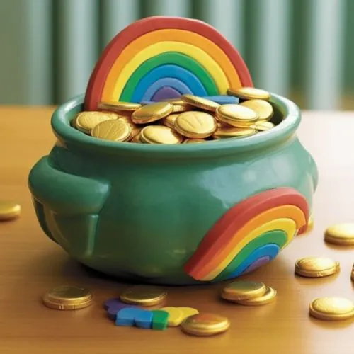 Pot of Gold Themed Birthday Cakes