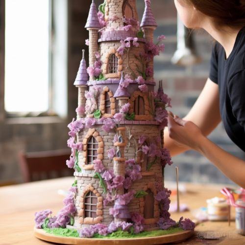 Rapunzel Tower Birthday Cakes