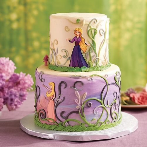 Rapunzel's Paintings Birthday Cakes