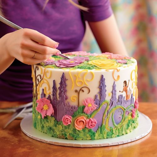 Rapunzel's Paintings Themed Birthday Cakes