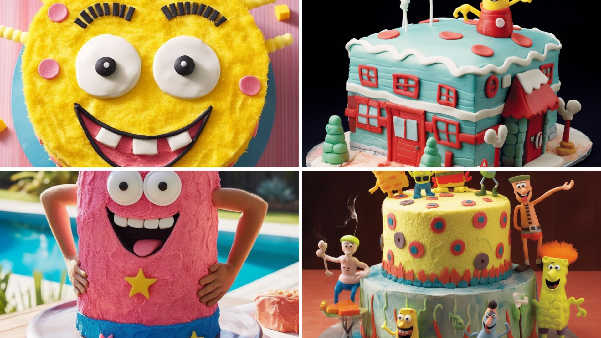 SpongeBob Themed Birthday Cake Ideas