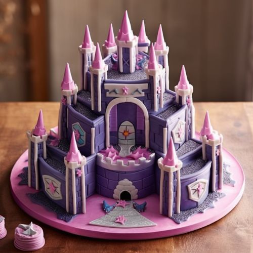 Twilight Sparkle Castle Themed Birthday Cake idea