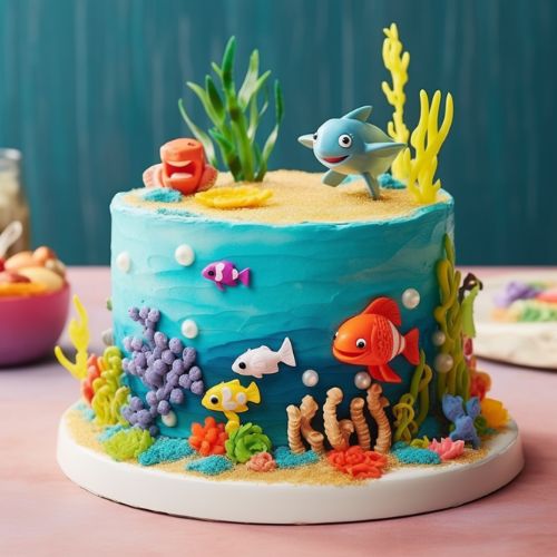Underwater Scene Birthday Cakes