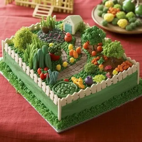 Vegetable Garden Themed Birthday Cakes