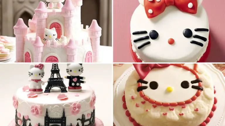 Feline Fun: 10 Playful Hello Kitty Themed Birthday Cake