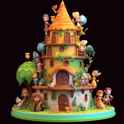 Alfea School of Fairies birthday Cake