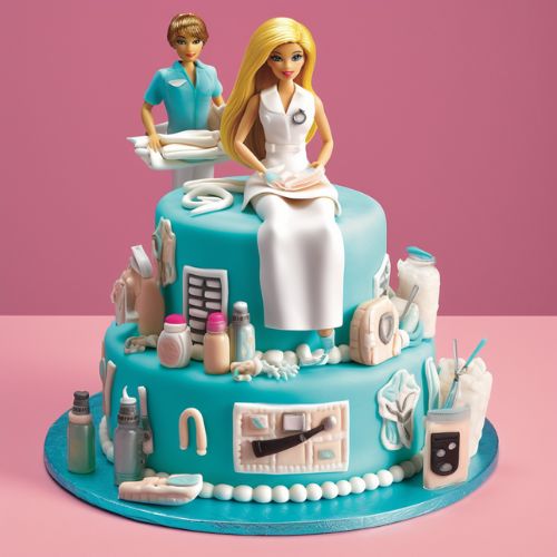 Barbie Career Cake