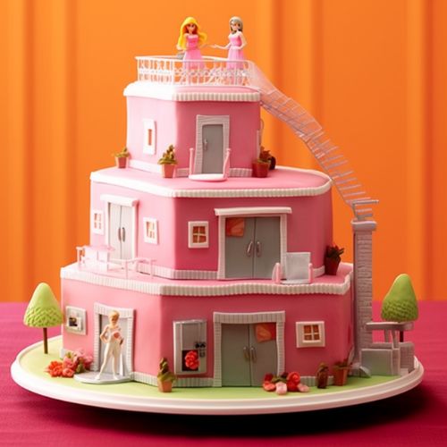 Barbie Dreamhouse Cake