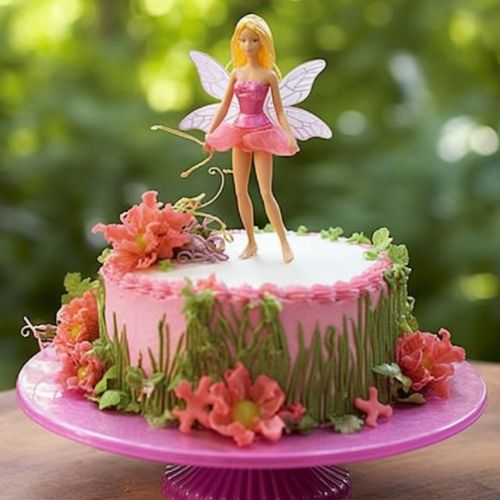 Barbie Fairy birthday Cake
