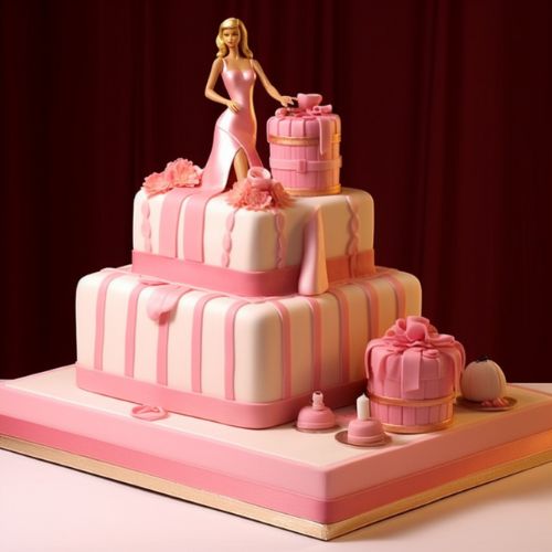 Barbie Fashion Runway birthday Cake