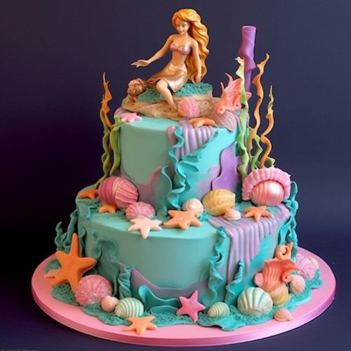 Barbie Mermaid Cake
