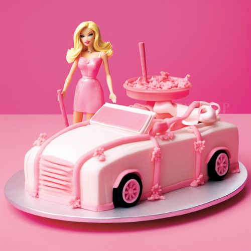 Barbie’s Car Cake