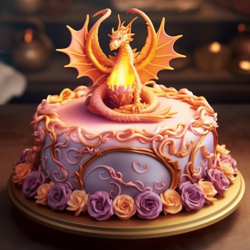 Bloom’s Dragon Flame Cake