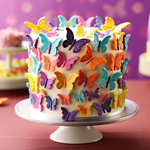 Butterflix Transformation birthday Cake