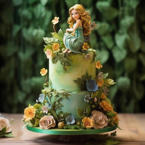 Flora’s Nature-Themed birthday Cake