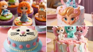 Gabby's Dollhouse Themed Birthday Cake Ideas