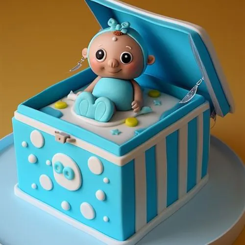 Gabby’s Dollhouse baby box cakes