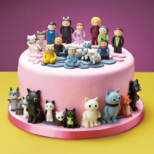 Gabby’s Dollhouse purr-ific birthday cake