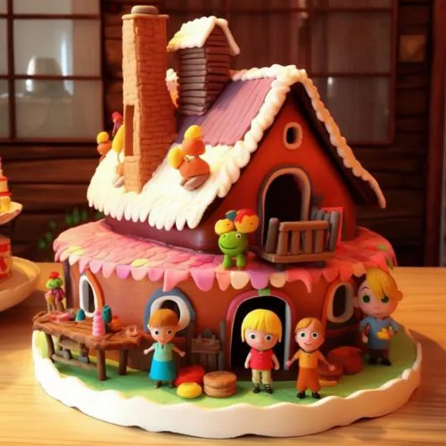 Masha’s House birthday Cake