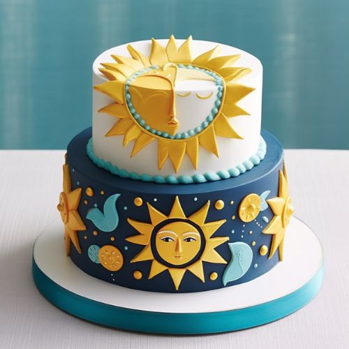 Stella’s Sun and Moon birthday Cake