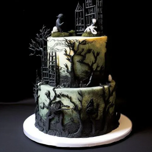 wednesday Dark Forest cake