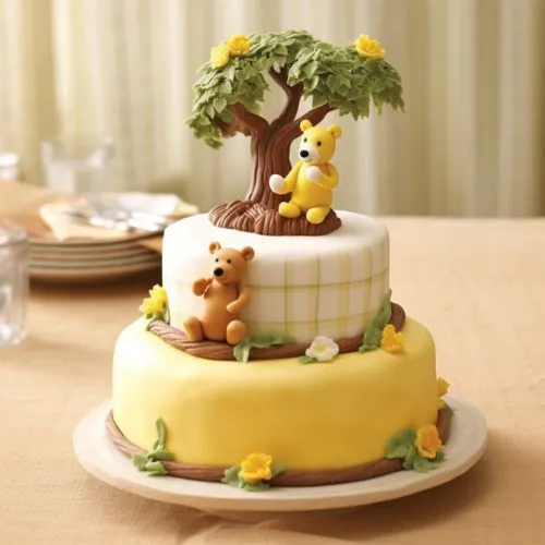 Classic Pooh Scene cake