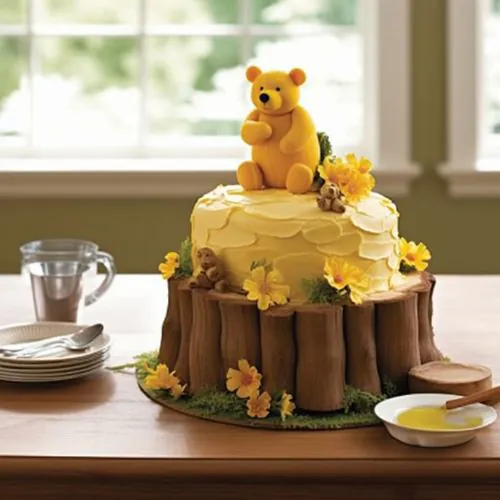 Classic Pooh Scene cakes