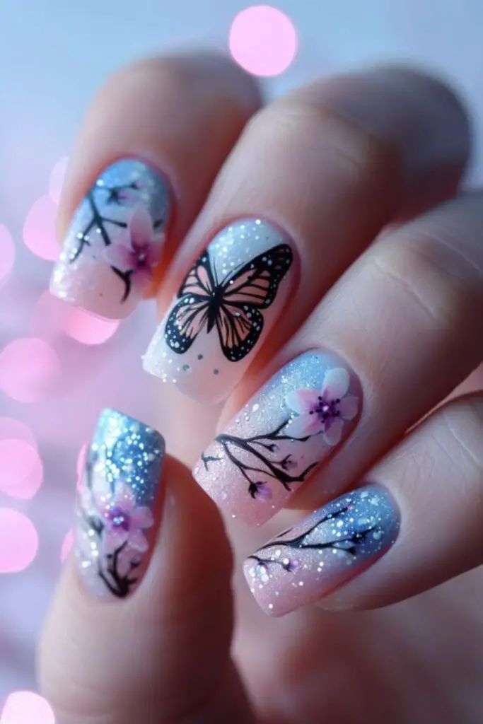 Butterfly Whisper Nail Design Ideas