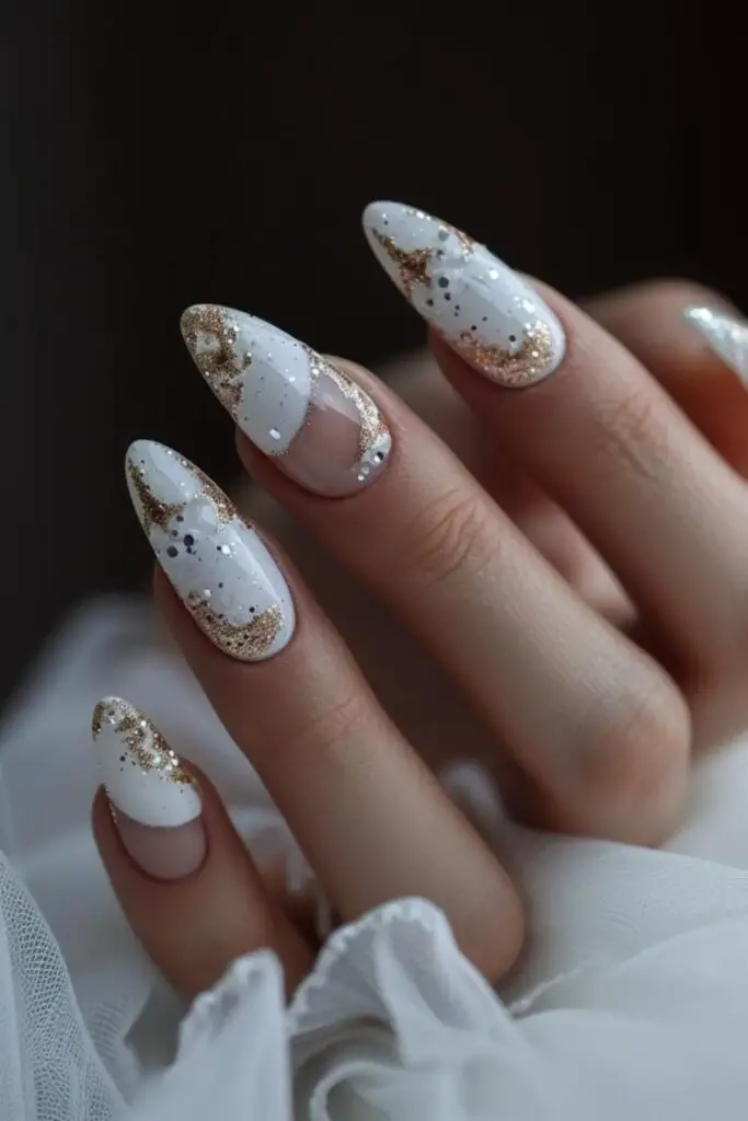 Chic Negative Space- Nail Art for Bride