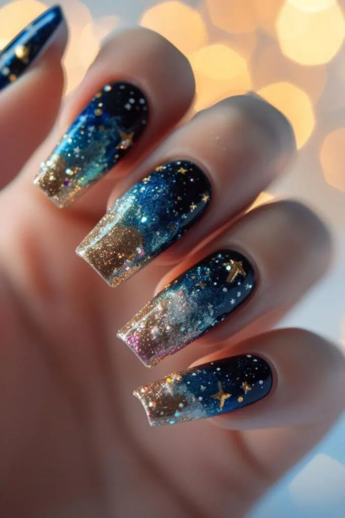 Constellation Nails Wonder- Nail Design Ideas for January