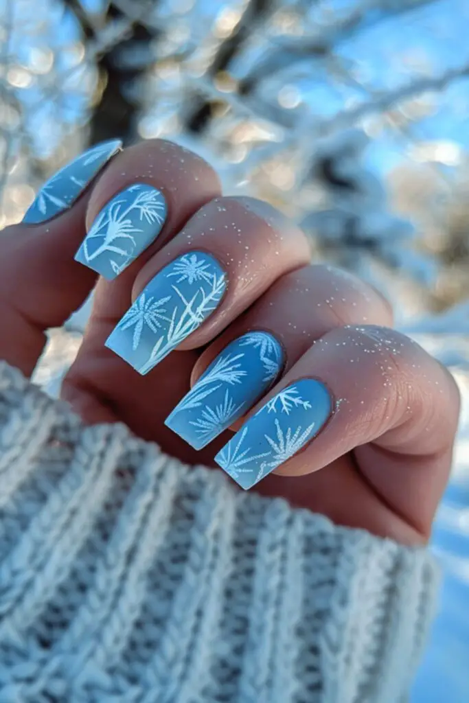 December Frost Frosted Windowpane Nails