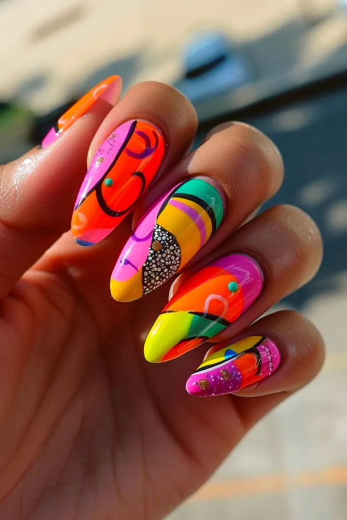 End-Of-Summer Festivities Nail Design Ideas For August