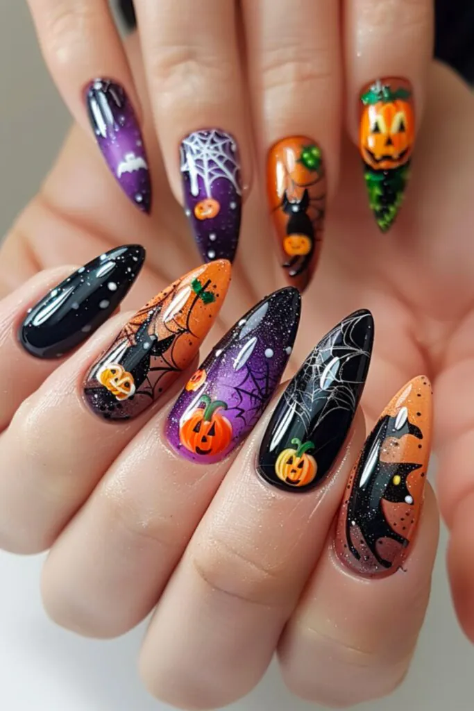 Halloween Spectacle Nail Design Ideas For October