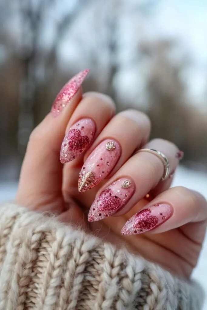 Hearts on Ice- Icy Romance for Your February Nail Manicure