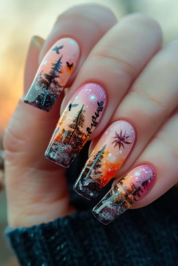 Late Summer Night’s Dream Nail Design Ideas For August