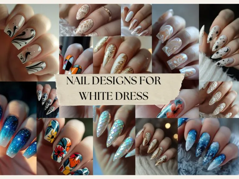 Nail Designs for White Dress