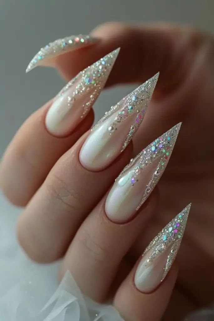 Pearl Luster Nail Design Ideas For June