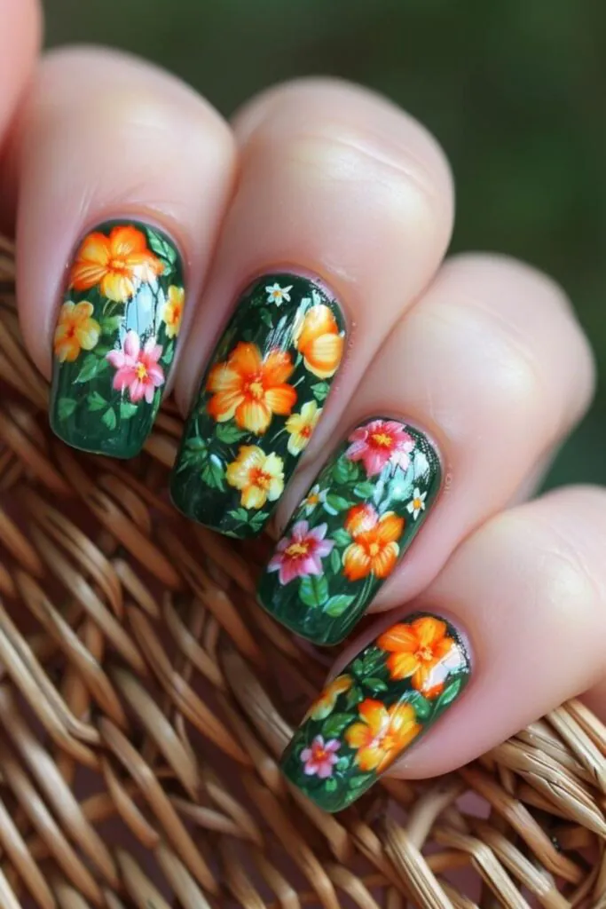 Picnic In The Park Nail Design Ideas For April