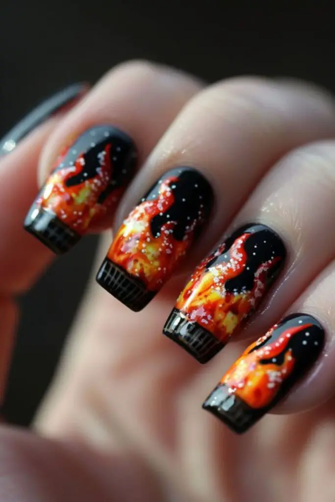 Sizzling Barbecue Nail Design Ideas For July