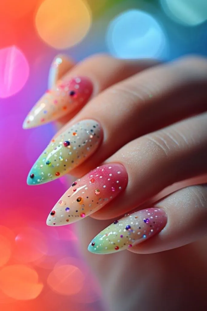 Spring Rain Reflections Nail Design Ideas For March
