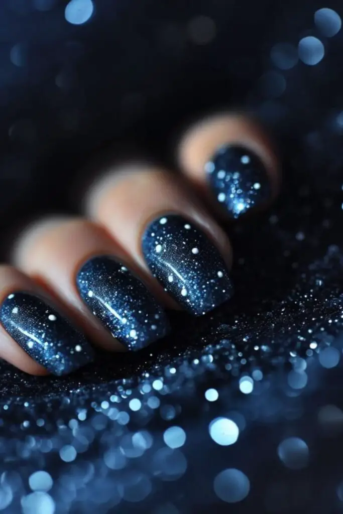 Starry Night Sky Nail Art for Beginners