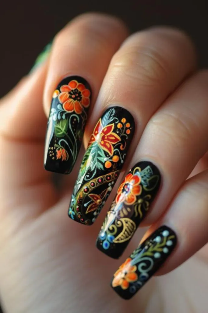 Summer Solstice Night Nail Design Ideas For July