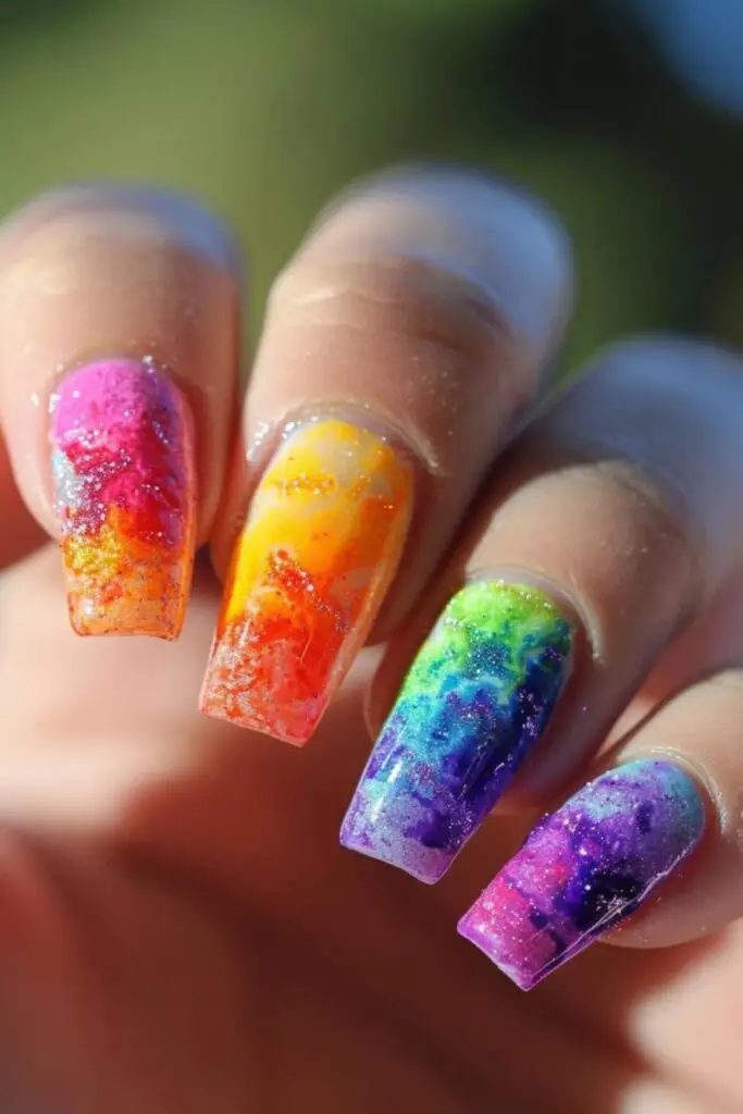 Tie-Dye Nails - Simple Nail Art for Beginners